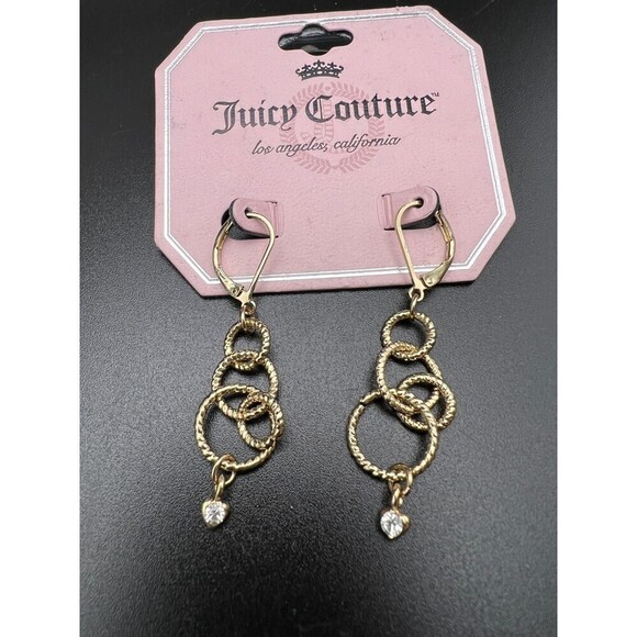 Juicy Couture Interlocked Circles Earrings - Picture 1 of 5
